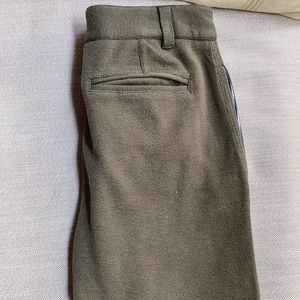 Mini Boden Boys Pants.  Green adjustable waist dress pants. Size youth 12.